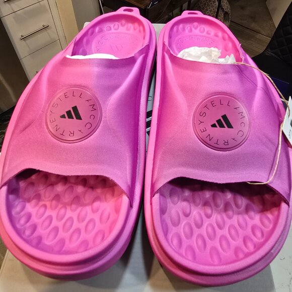 Adidas Men's Stella McCartney Slides Lilac Mule JS0266 Size 10 NEW PURPLE - Picture 5 of 13